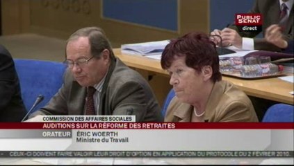 Audition,Audition d'Eric Woerth sur la réforme des retraites