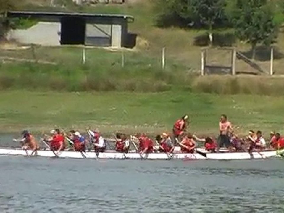 Dragon boat - Poucharramet 11 sept. 2010 - course 1