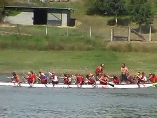 Dragon boat - Poucharramet 11 sept. 2010 - course 1