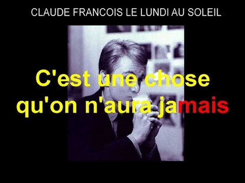 karaoké - Claude François - le lundi au soleil