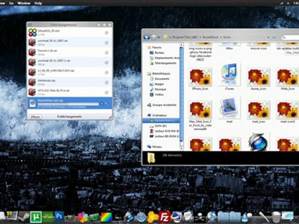 Tuto changer les icones de rocket dock