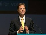 Clegg urges Lib Dems to savour coalition power
