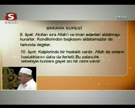 Zunnuri Kurt Bakara süresi Ramazan 2010 Stv