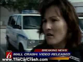 Mitsubishi Lancer Crashes into Shopping Mall.