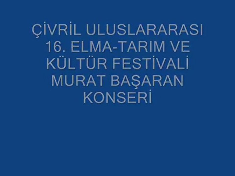 16. ELMA-TARIM VE KÜLTÜR FESTİVALİ PROGRAMI MURAT BAŞARAN
