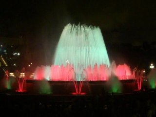 fontaines magiques à Barcelone