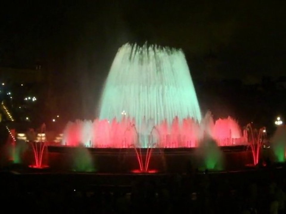 fontaines magiques à Barcelone