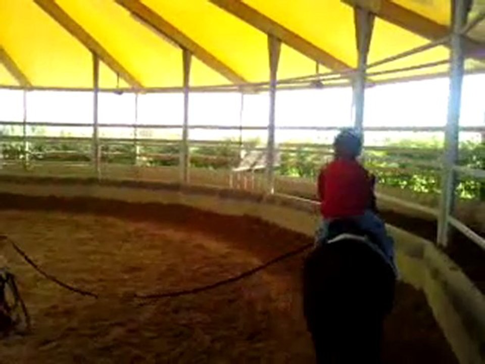 Luca à l'équitation (second cours)