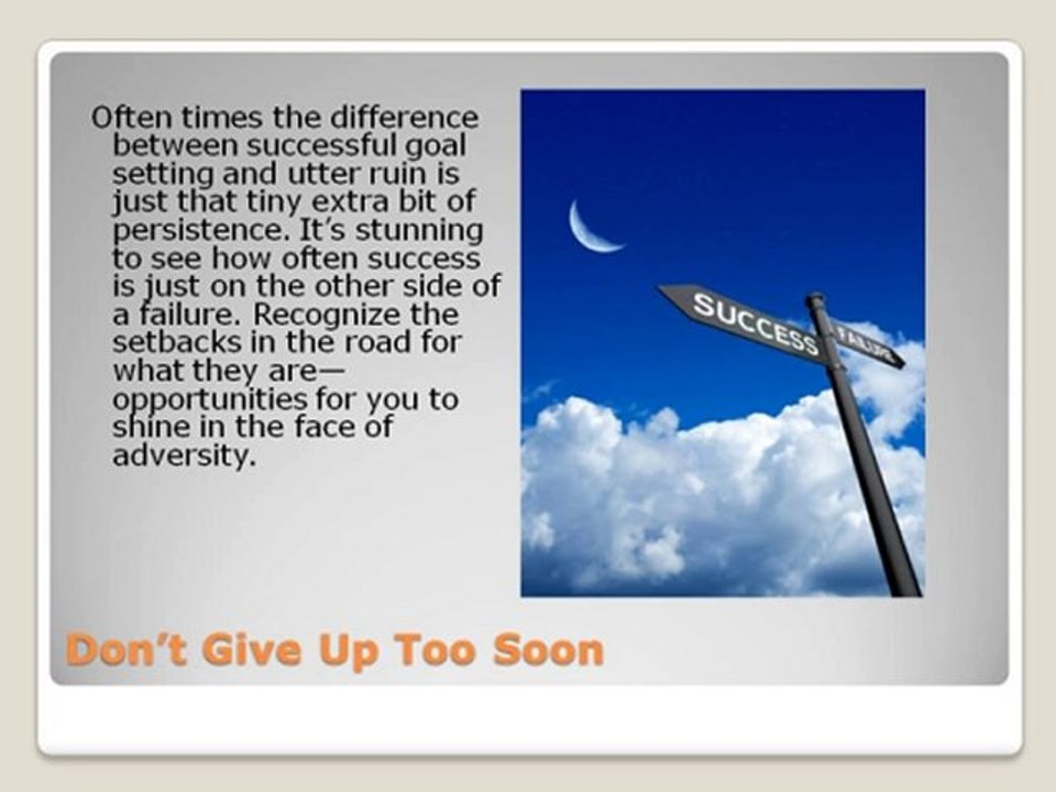 Successful Goal Setting in 7 Easy Steps