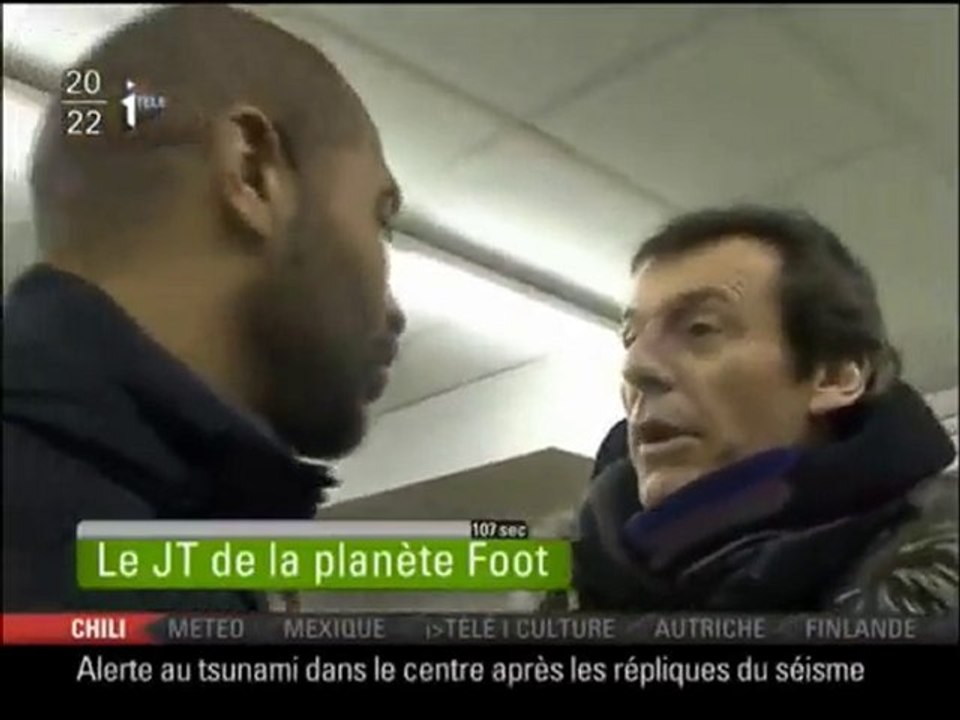 JT de la planète Foot 11 Mars 2010