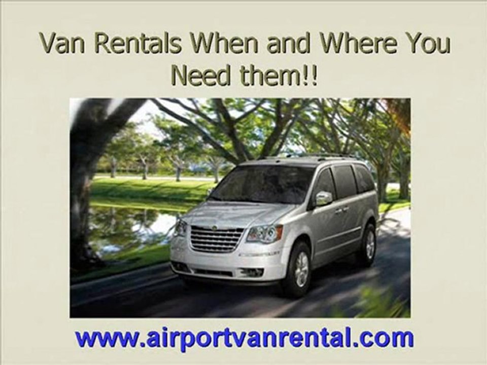 Los Angeles Van Rental For You