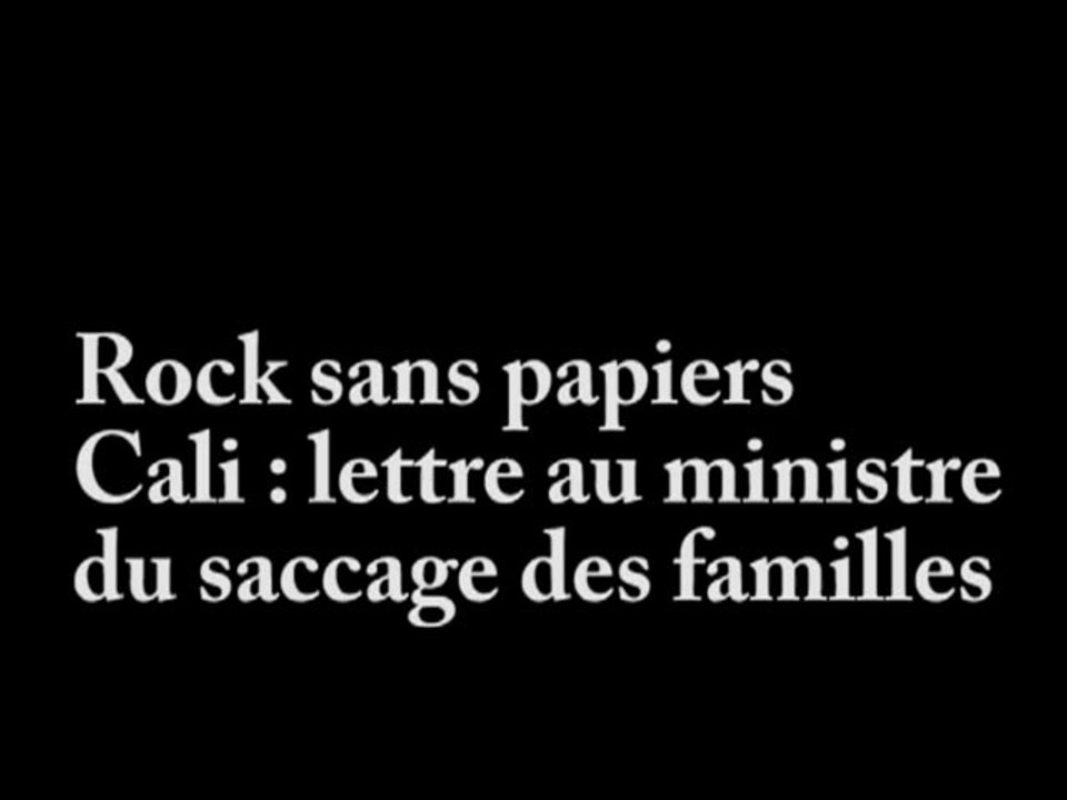 Cali au concert rock sans papiers du 18 septembre 2010
