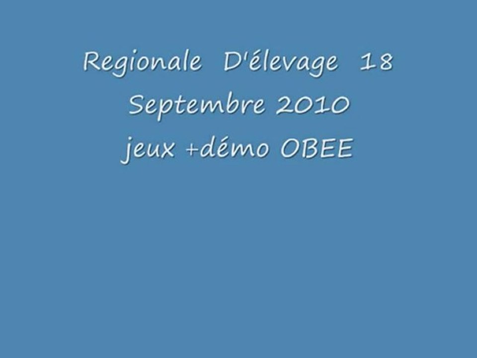 REGIONALE  BBS 18 SEPTEMBRE 2010   JEUX  ET DEMO  OBEE
