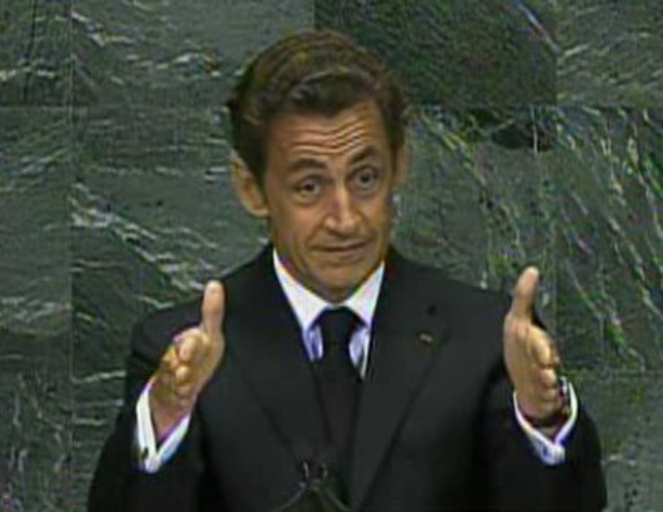 Sarkozy: plaidoyer pour une taxe Tobin (ONU)