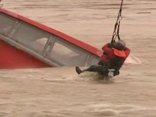 Dramatic helicopter rescue