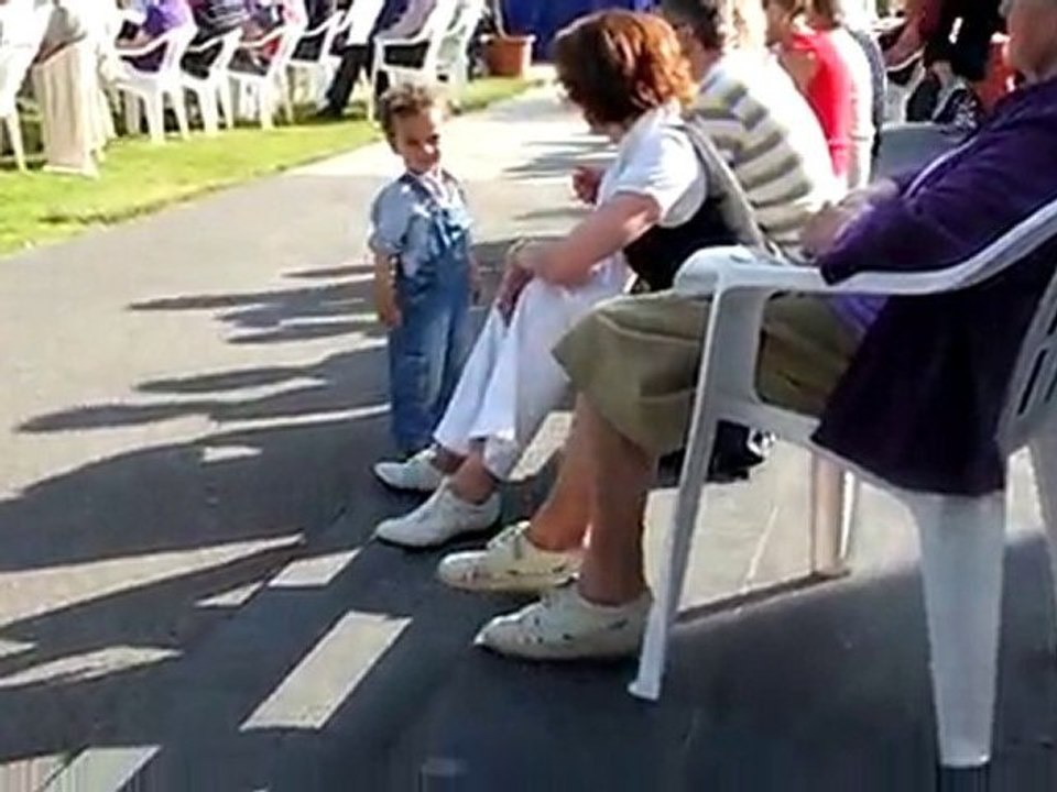 Dancing to the music