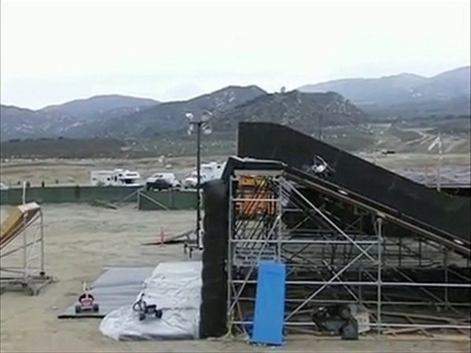 Extreme wheelchair backflip.