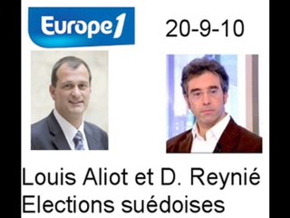 D. Reynié - Louis Aliot. Elections Suède.