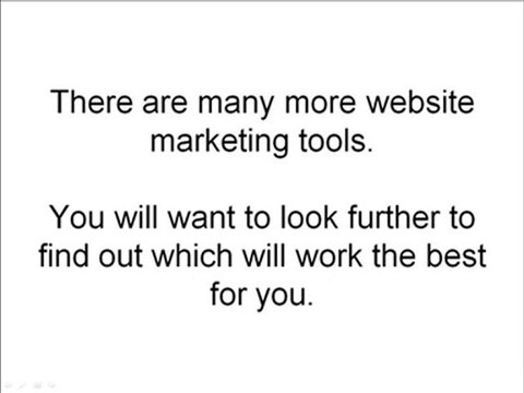 Examples of Website Marketing Tools