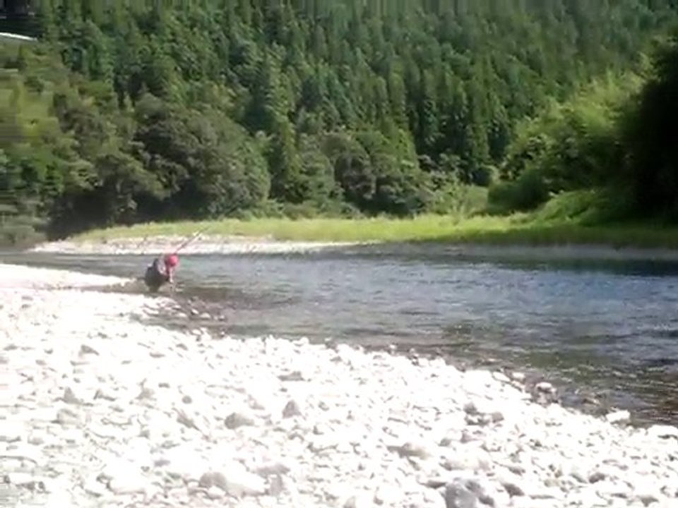 Fishing in river