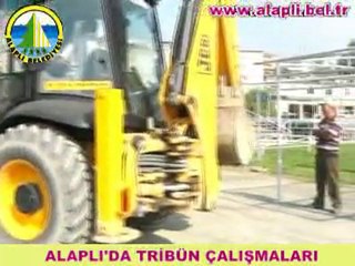 ALAPLI'DA TRİBÜN ÇALIŞMALARI