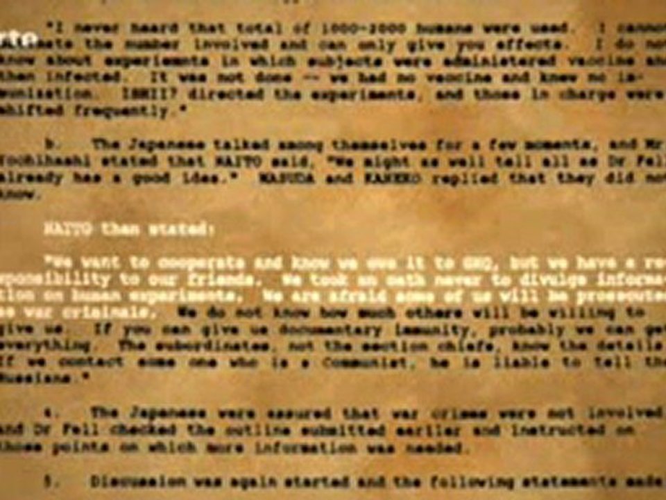 Les héritiers du Dr Mengele - Cobayes humains - 2sur5