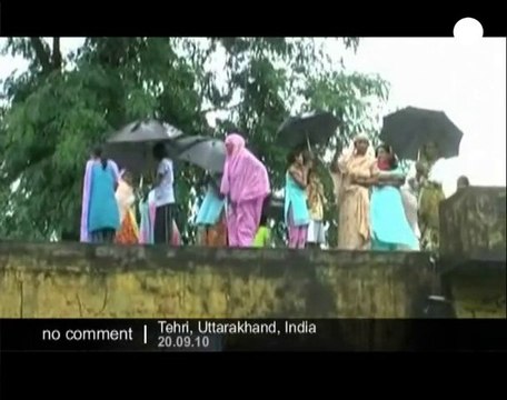 Heavy rain hits the north of India - no comment