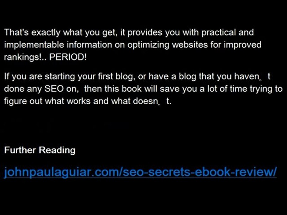 SEO Secrets eBook