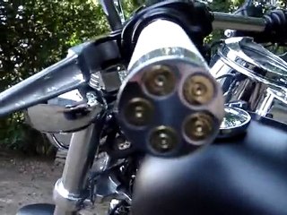 Poignées 357 Magnum sur Harley-Davidson