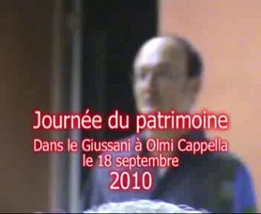 journée du patrimoine 2010 à Olmi Cappella dans le Giussani