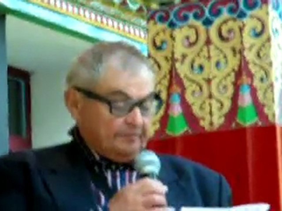 Kagyu Dzong: allocution de R.Heurtaux