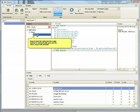 ABIS-Query. SQL query builder and ETL query designer tool