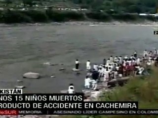 Al menos 15 niños murieron producto de un accidente automov