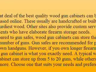 Wood Gun Cabinets: Keep Your Collection Safe