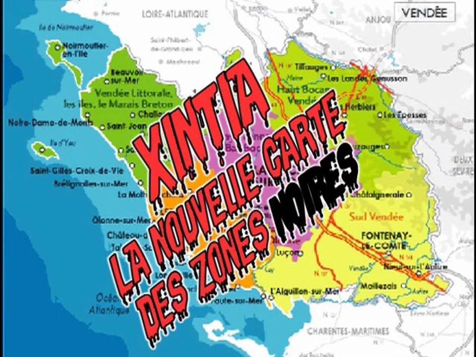 Vendée -Les nouvelles zones noires