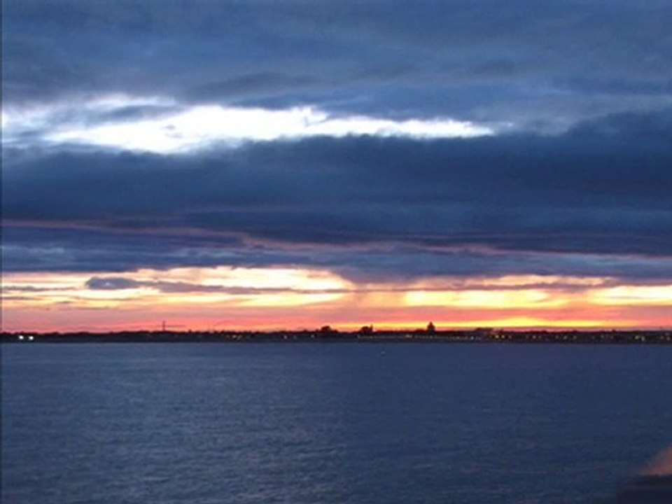 COUCHER DU SOLEIL du HAVREà PORTMOUTCH 2009