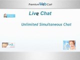 Premium Web Cart's Live Chat Shopping Cart Software Feature