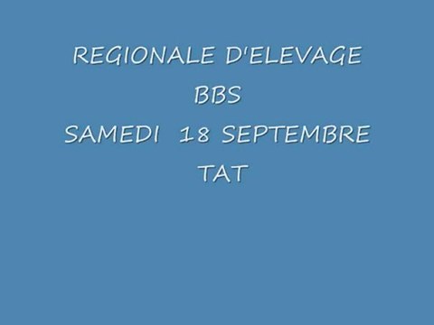 REGIONALE BERGER BLANC SUISSE TAT 18 SEPTEMBRE 2010