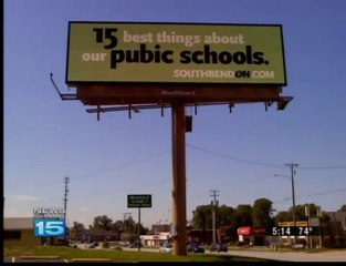 MIspelled Public School Billboard
