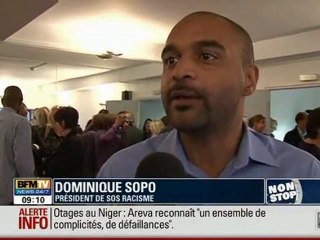 Reportage de BFM TV. Meeting Concert Touche pas à ma Nation