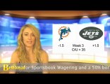 Dolphins vs Jets Free Online NFL Sportsbook Betting Odds