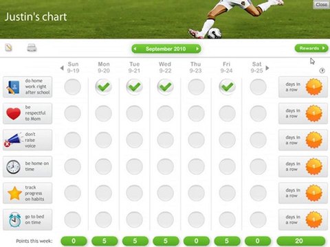 Goalforit.com - Behavior Charts for Tweens & Teens