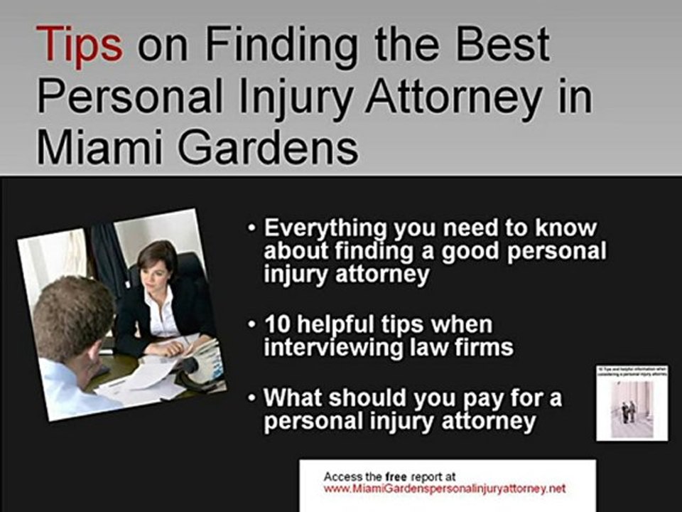 Miami Gardens Personal Injury Auto Accident Medical Malprac