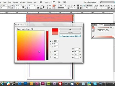 Tutoriel Indesign CS5 : mettre une couleur dans un bloc