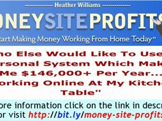 Make Money At Home - Money Site Profits!