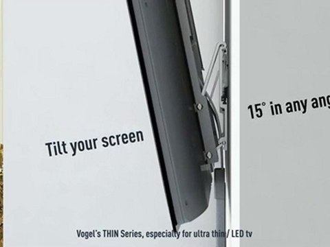 Support TV mural slim et inclinable Vogel's THIN 315
