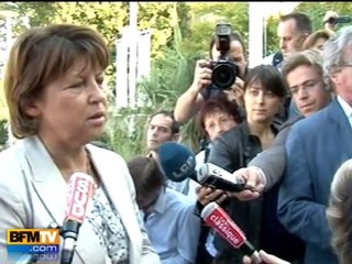 Le PS, "parti des propositions", selon Aubry