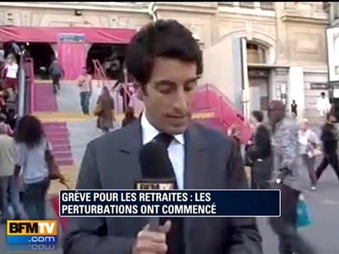 Débuts des perturbations dans les transports