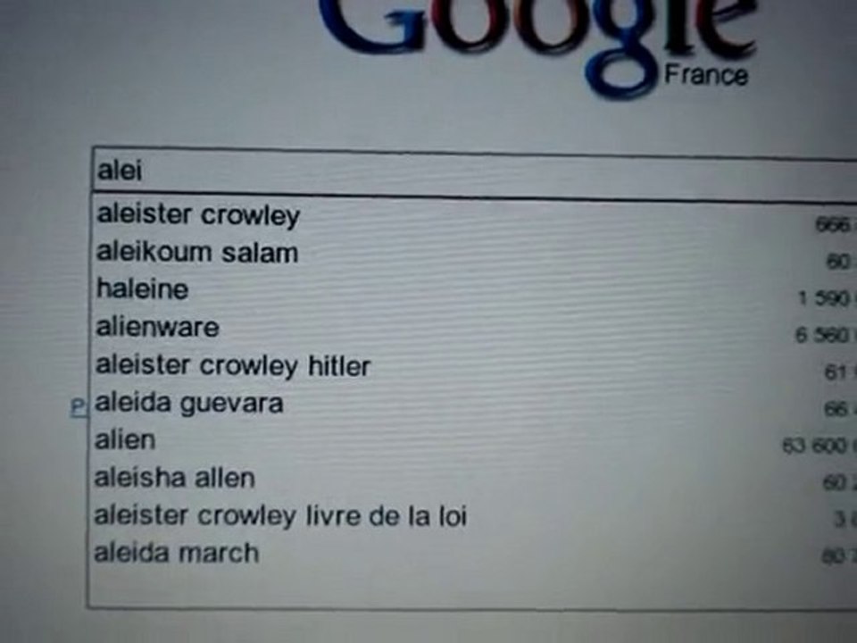 Satanisme - Google et 666 - Aleister Crowley