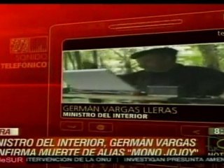 Ministro Interior Colombia confirma muerte de Mono Jojoy